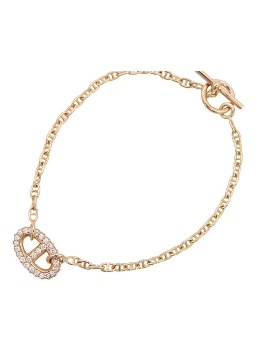 Hermes Farandole Diamond Bracelet Pink Gold 18K